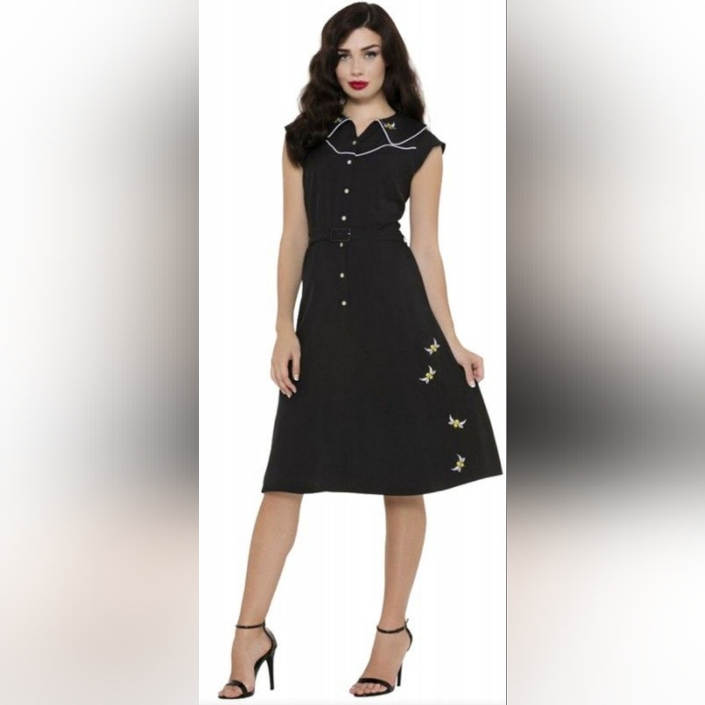 Voodoo Vixen Darlene Honey Bee Dress, VGUC, Size L
